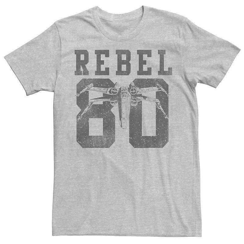 Mens Star Wars Rebel Collegiate Graphic Tee Grey Product Image