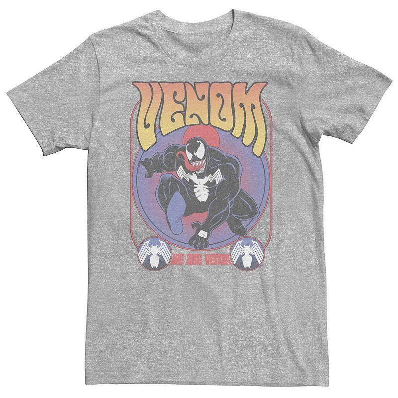 Big & Tall Marvel Comic Retro We Are Venom Distressed Venom Portrait Tee, Mens Athletic Grey Product Image