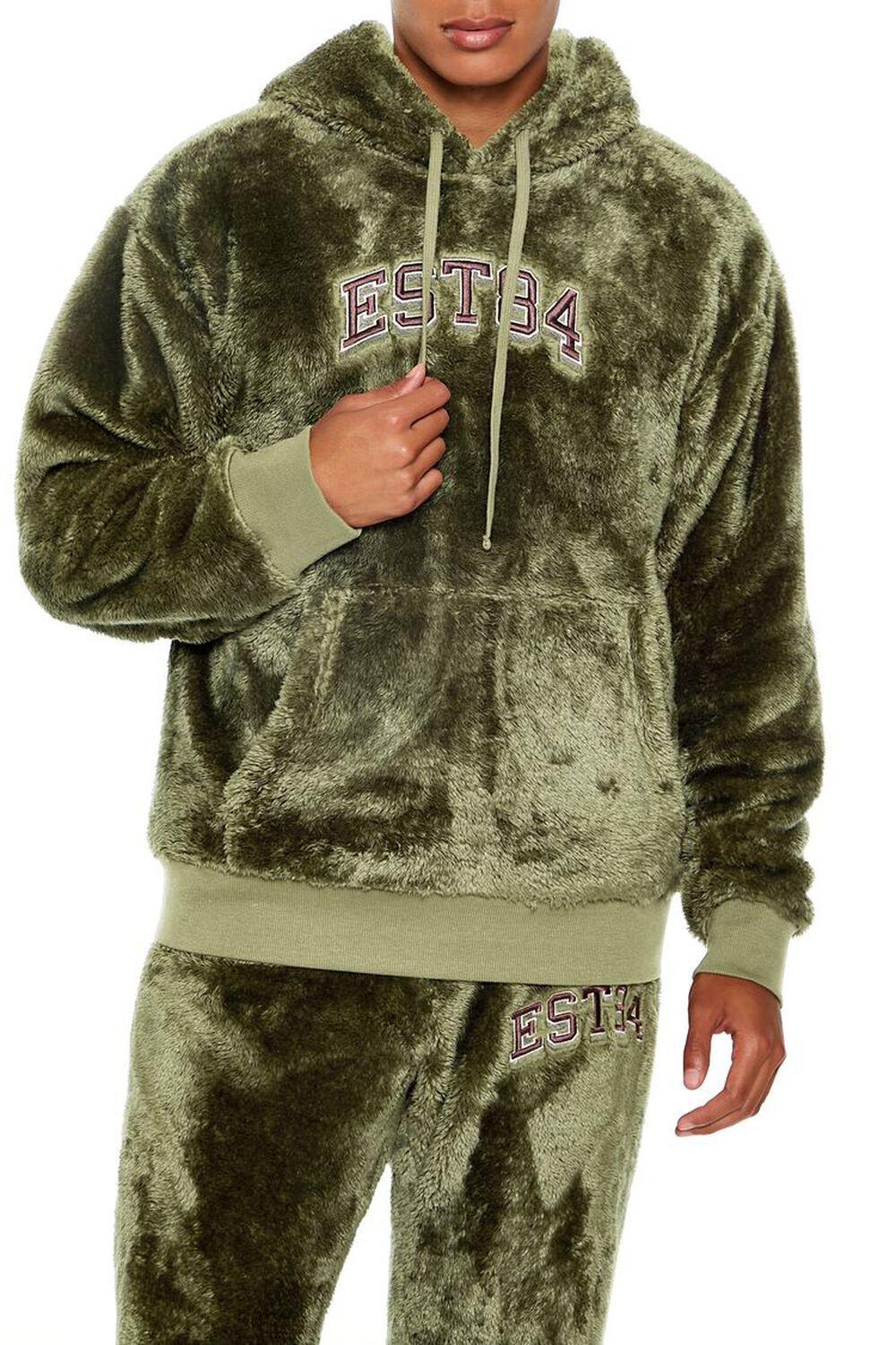 Faux Fur EST84 Patch Hoodie | Forever 21 product image