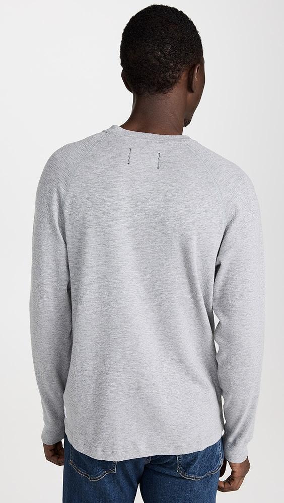 Reigning Champ Slub Long Sleeve Henley Tee | Shopbop Product Image