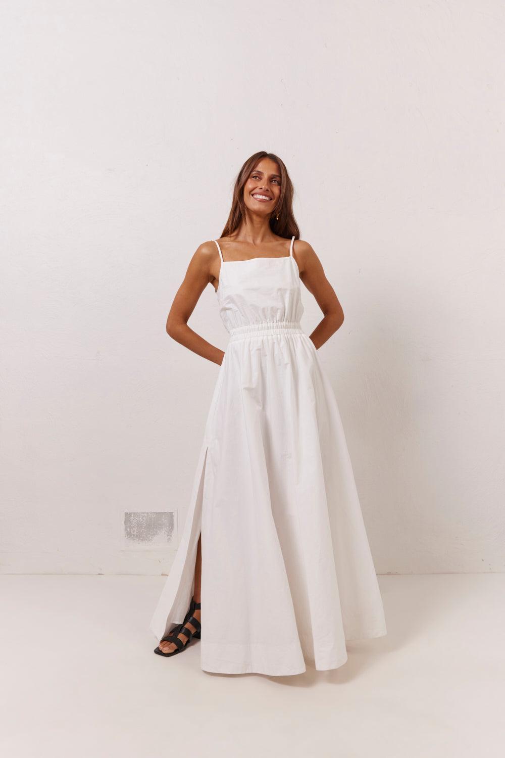 Lou Maxi Dress White Product Image