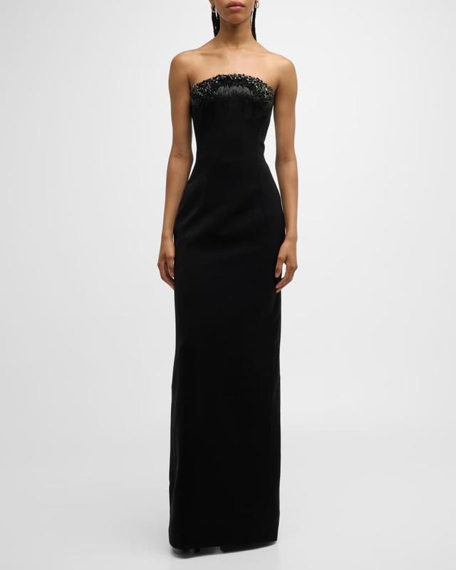 Crystal Strapless Column Gown Product Image