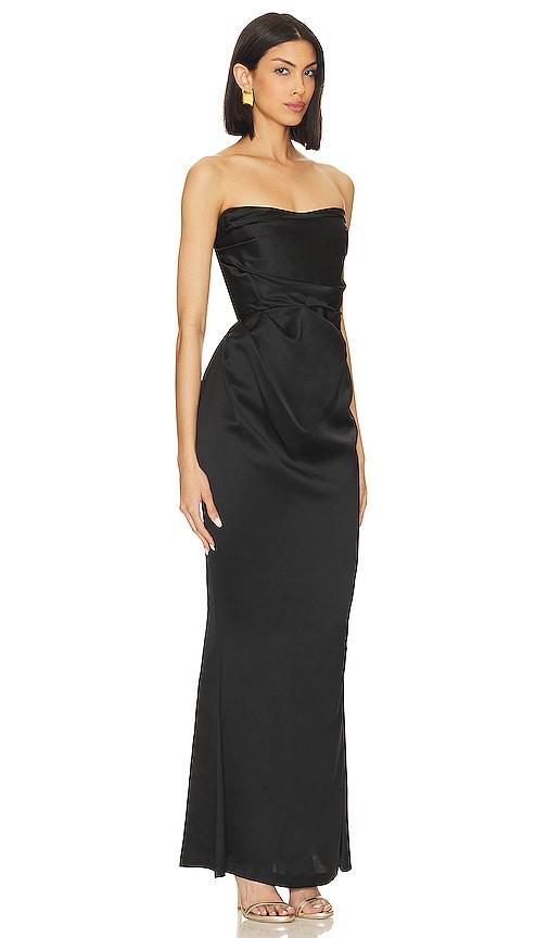 Nookie Emelie Strapless Gown in Black. - size M (also in S, XS) Product Image