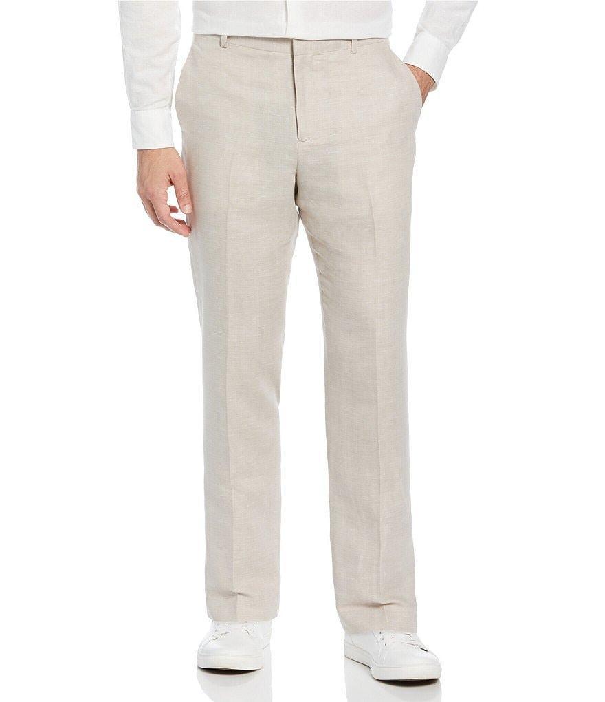 Perry Ellis Linen Flat Front Suit Separates Pants Product Image