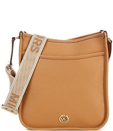 Womens Luisa Large Leather Messenger Bag Product Image