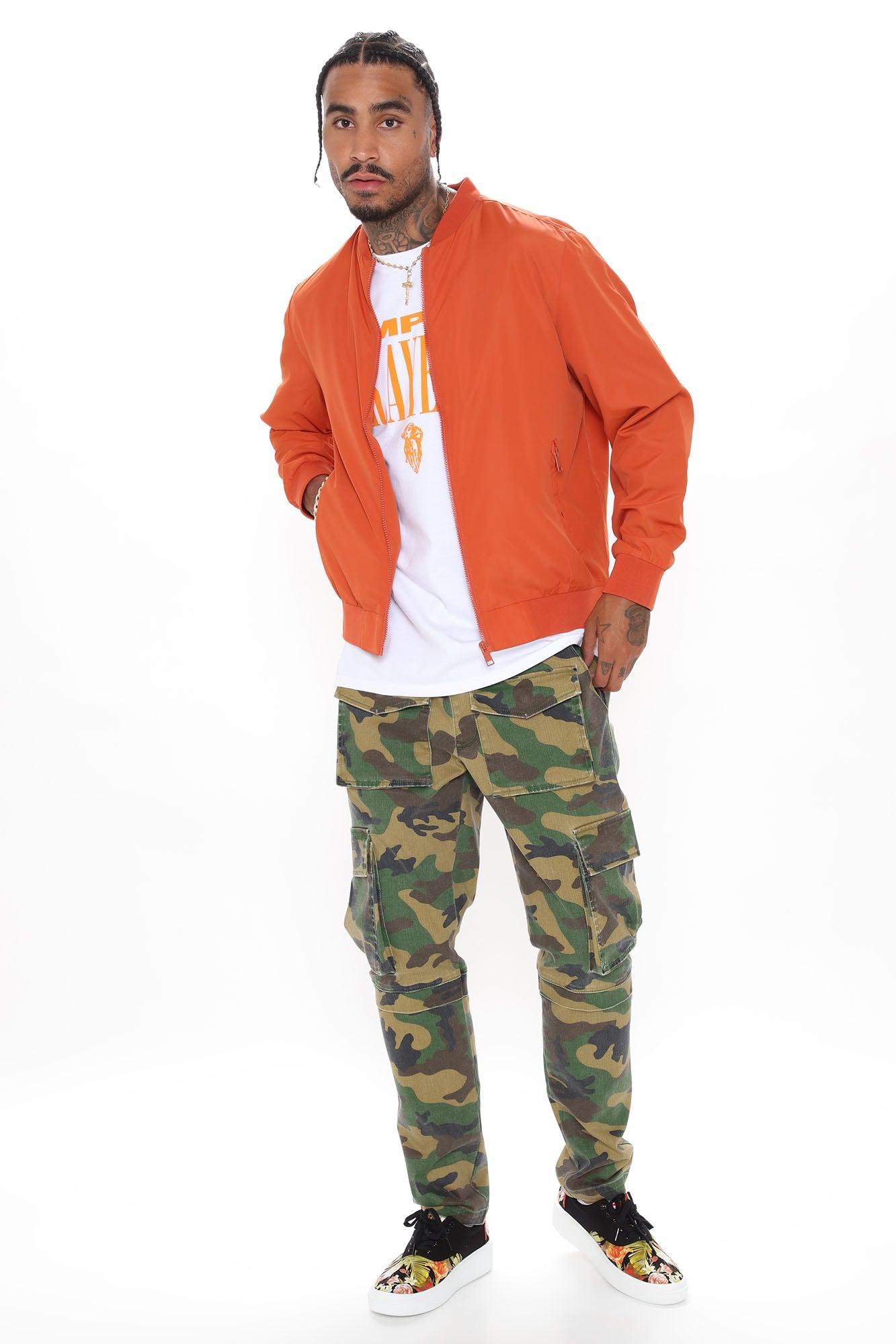 Eddie Bomber Jacket - Orange Product Image