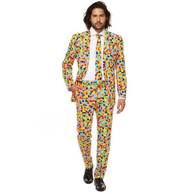 Mens OppoSuits Slim-Fit Novelty Pattern Suit & Tie Set Product Image