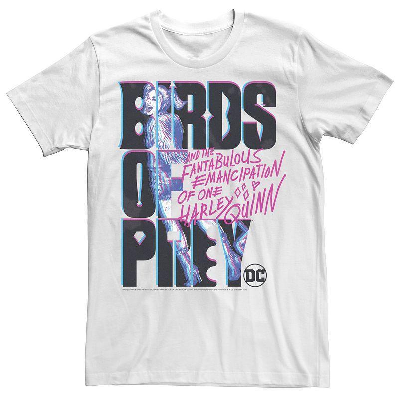 Mens Birds Of Prey Harley Quinn Text Tee Product Image