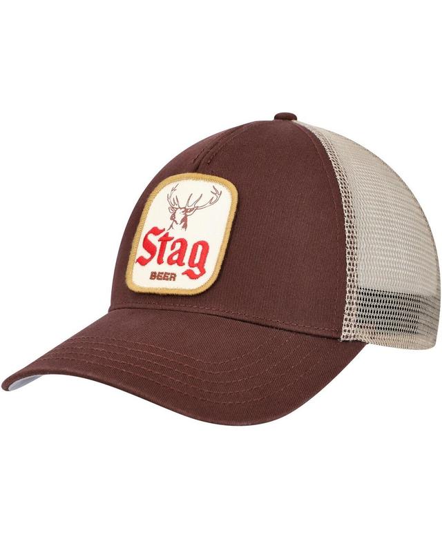 Mens American Needle Brown Stag Valin Trucker Snapback Hat - Brown Product Image