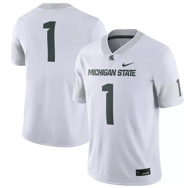 Mens Nike #1 Michigan State Spartans Football Game Jersey Product Image