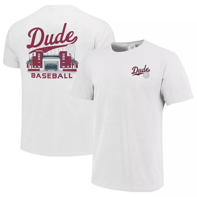 Mens White Mississippi State Bulldogs Dude Stadium Comfort Color T-Shirt Product Image