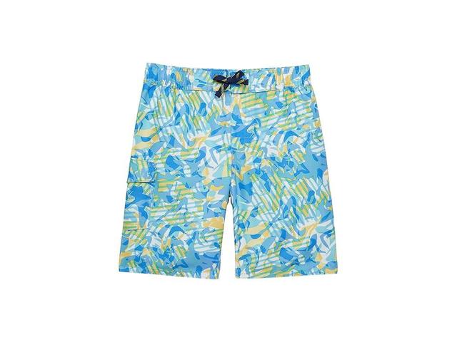 L.L.Bean Beansport Swim Shorts Print (Big Kids) (Yellow Sun Camo) Men's Swimwear Product Image