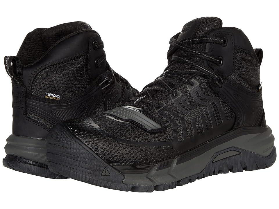 KEEN Utility Kansas City Mid KBF Waterproof Gunmetal) Men's Shoes Product Image