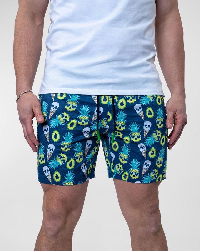 Maceoo Pineapple Skull Swim Trunks Product Image