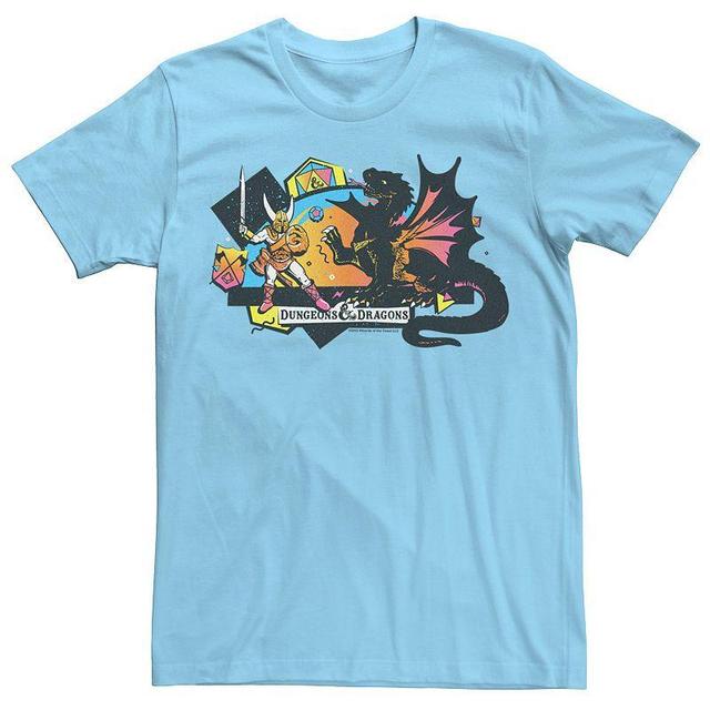 Mens Dungeons & Dragons 80s Battle Graphic Tee Product Image