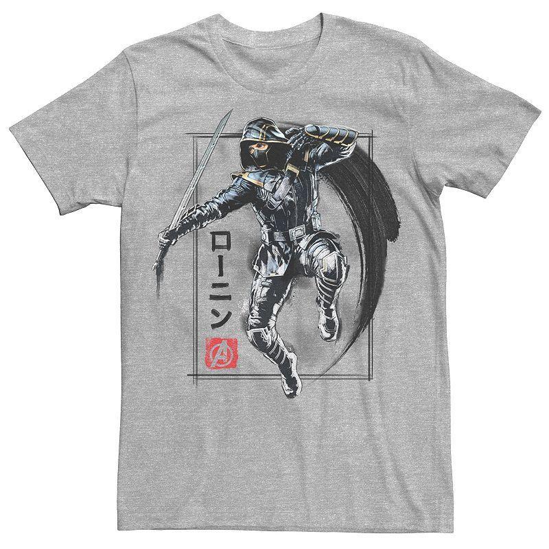 Mens Marvel Avengers Endgame Ronin Jump Shot Sword Tee Athletic Grey Product Image