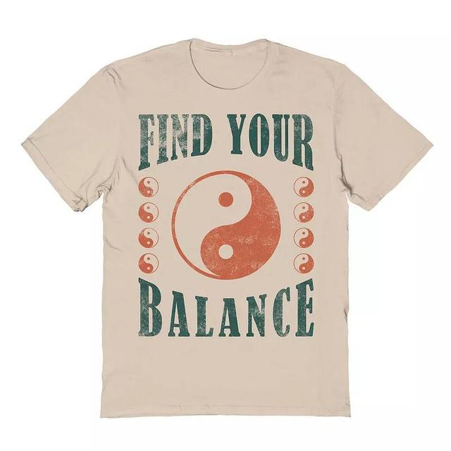 Mens COLAB89 by Threadless Balance Graphic Tee Brown Product Image