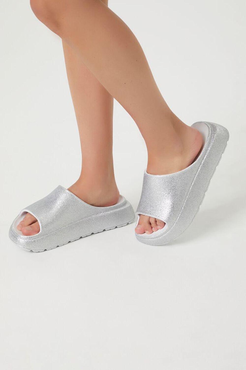 Glitter Lug-Sole Slides | Forever 21 Product Image