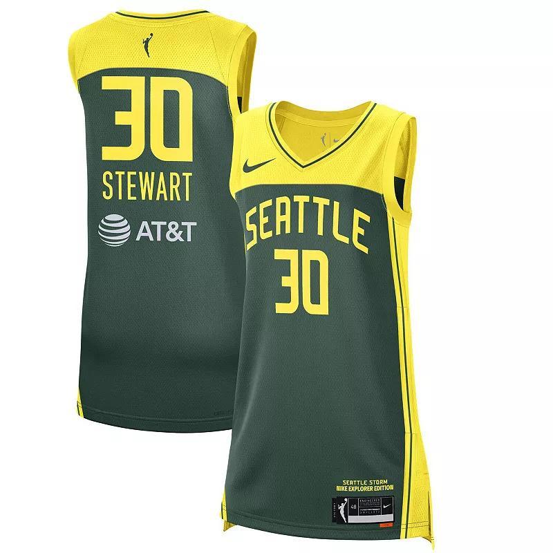 Womens Nike Breanna Stewart Green Seattle Storm 2021 Explorer Edition Victory Player Jersey Product Image