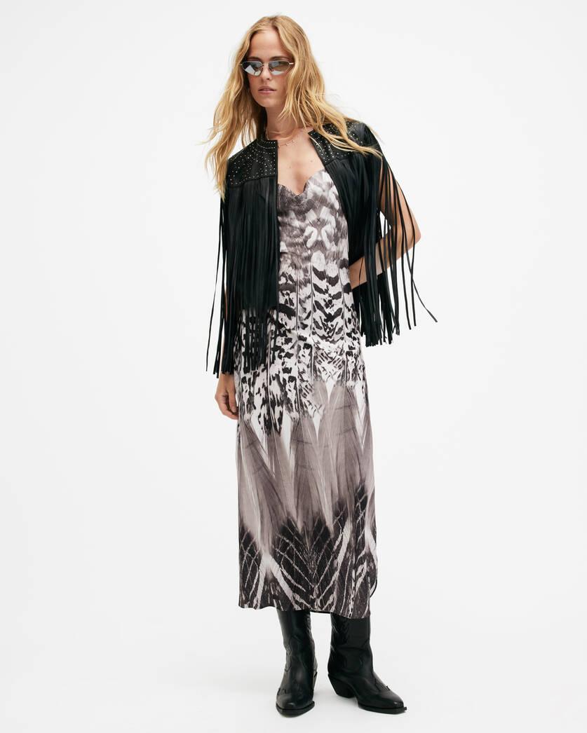 Hadley Sierra Print Midi Slip Dress Product Image