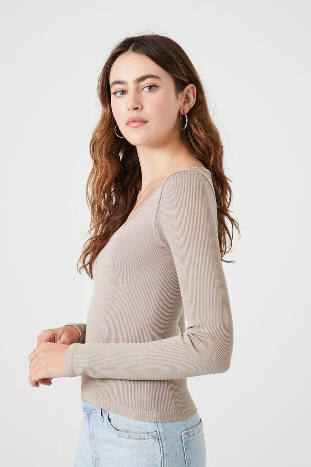 Seamless Scoop-Neck Top | Forever 21 Product Image