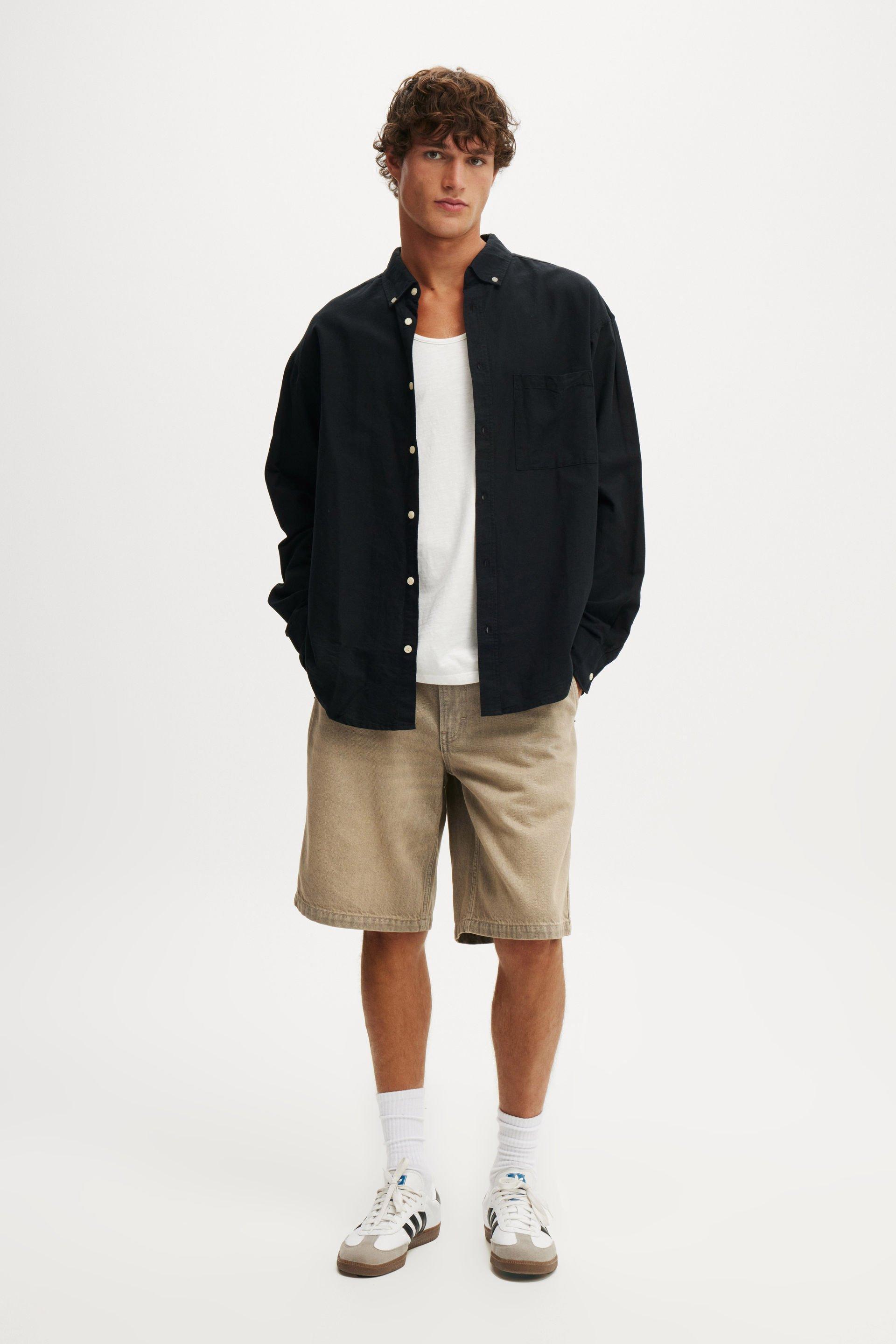 Oversize Oxford Long Sleeve Shirt Product Image