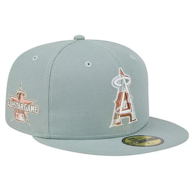 Mens New Era Los Angeles Angels Spring Forest 59FIFTY Fitted Hat Product Image