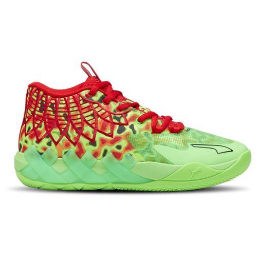 PUMA Mens MB.01 Thermal - Basketball Shoes Green/Red/Yellow Product Image