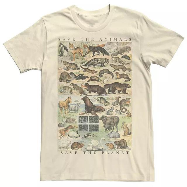 Mens Fifth Sun Save Animals Poster Tee Product Image