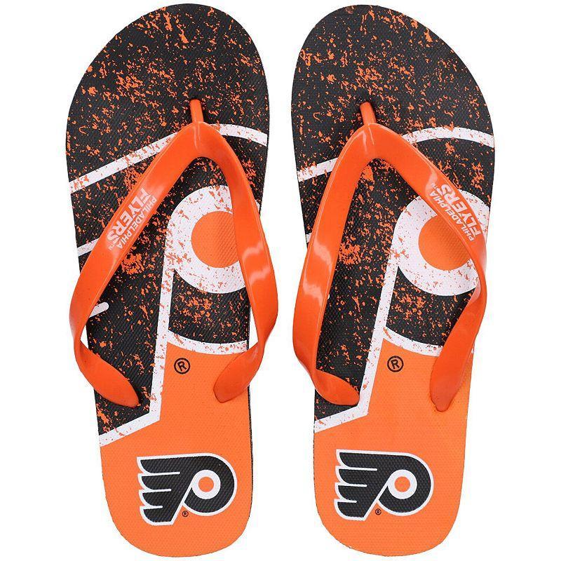 FOCO Philadelphia Flyers Big Logo Flip-Flops, Womens Product Image