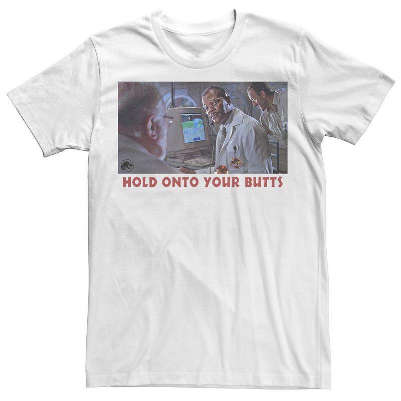 Mens Jurassic Park Doctor Ray Arnold Hold Onto Your Butts Tee Black Product Image