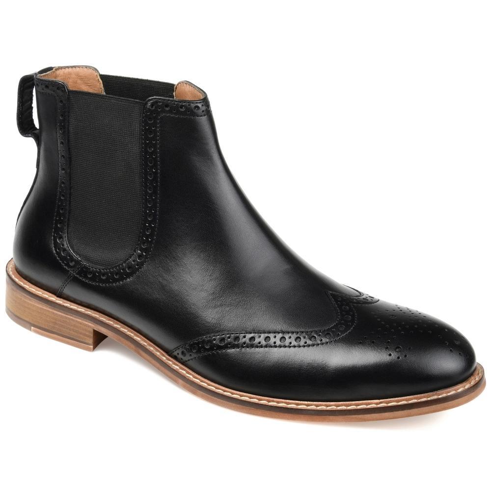 Thomas & Vine Watson Mens Wingtip Chelsea Boots Brown Product Image