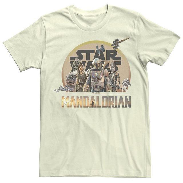 Mens Star Wars The Mandalorian Character Collage Tee Product Image