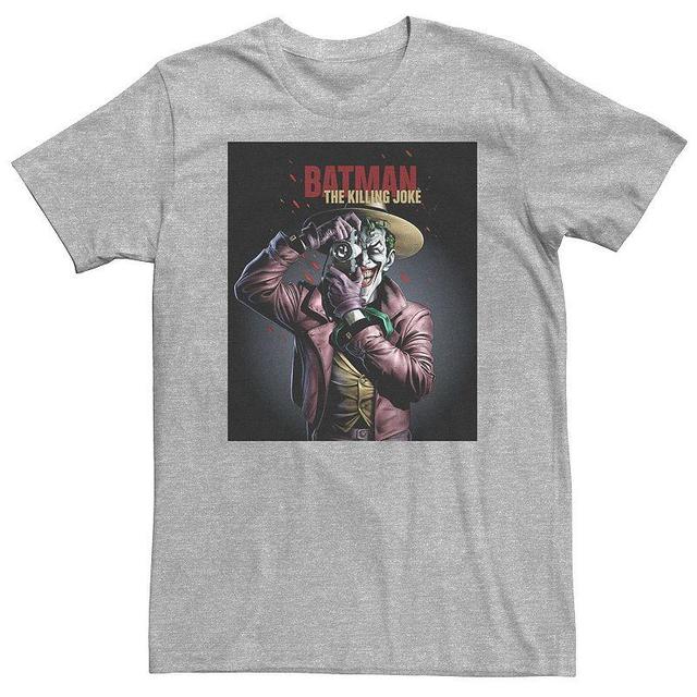 Big & Tall DC Comics Batman Joker The Killing Joke Full Color Portrait Tee, Mens Athletic Grey Product Image