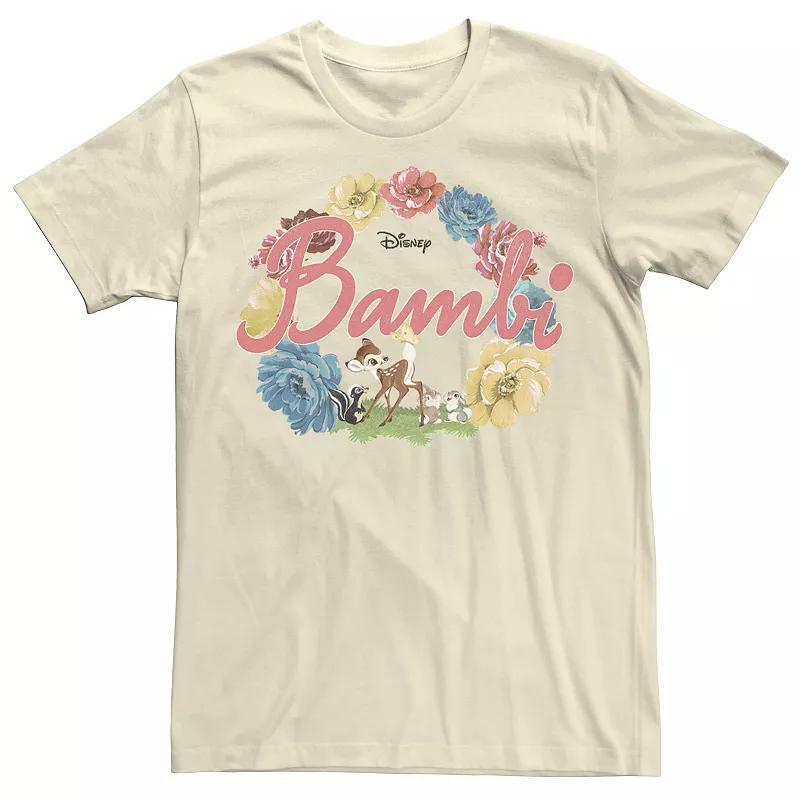 Mens Disney Bambi Floral Ring Logo Tee Product Image