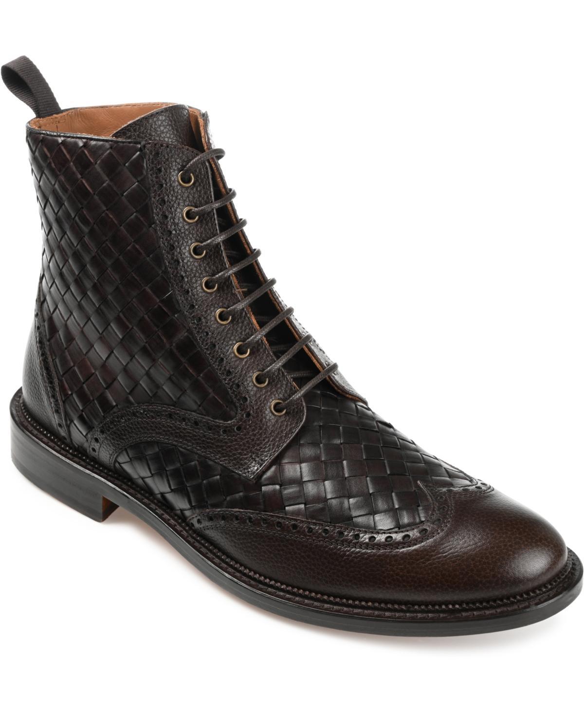 Taft Mens Saint Handwoven Leather Wingtip Dress Boots Product Image