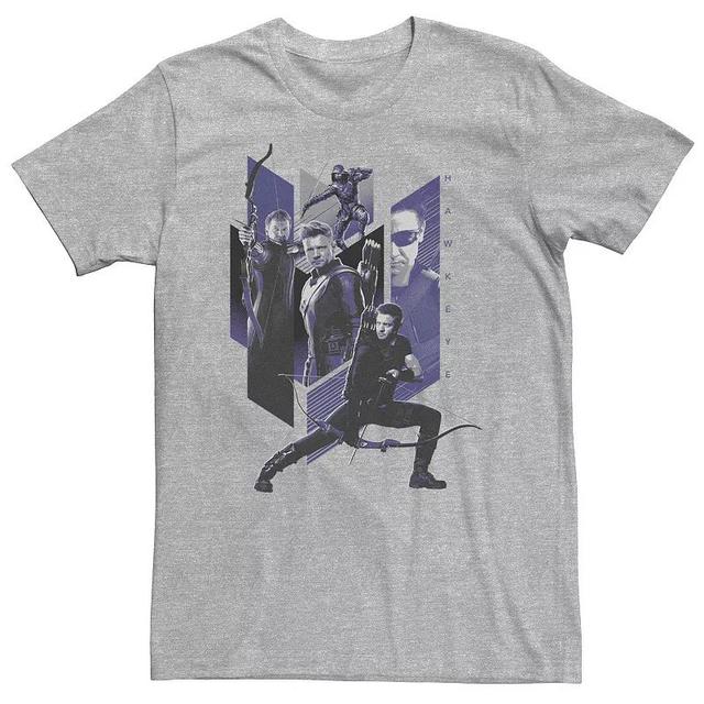 Big & Tall Marvel Avengers: Endgame Hawkeye Mashup Tee, Mens Athletic Grey Product Image