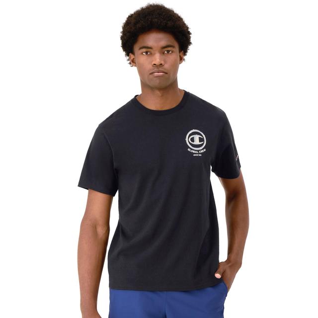 Mens Champion Classic Graphic T-Shirt, Chrome Circle Black L Product Image