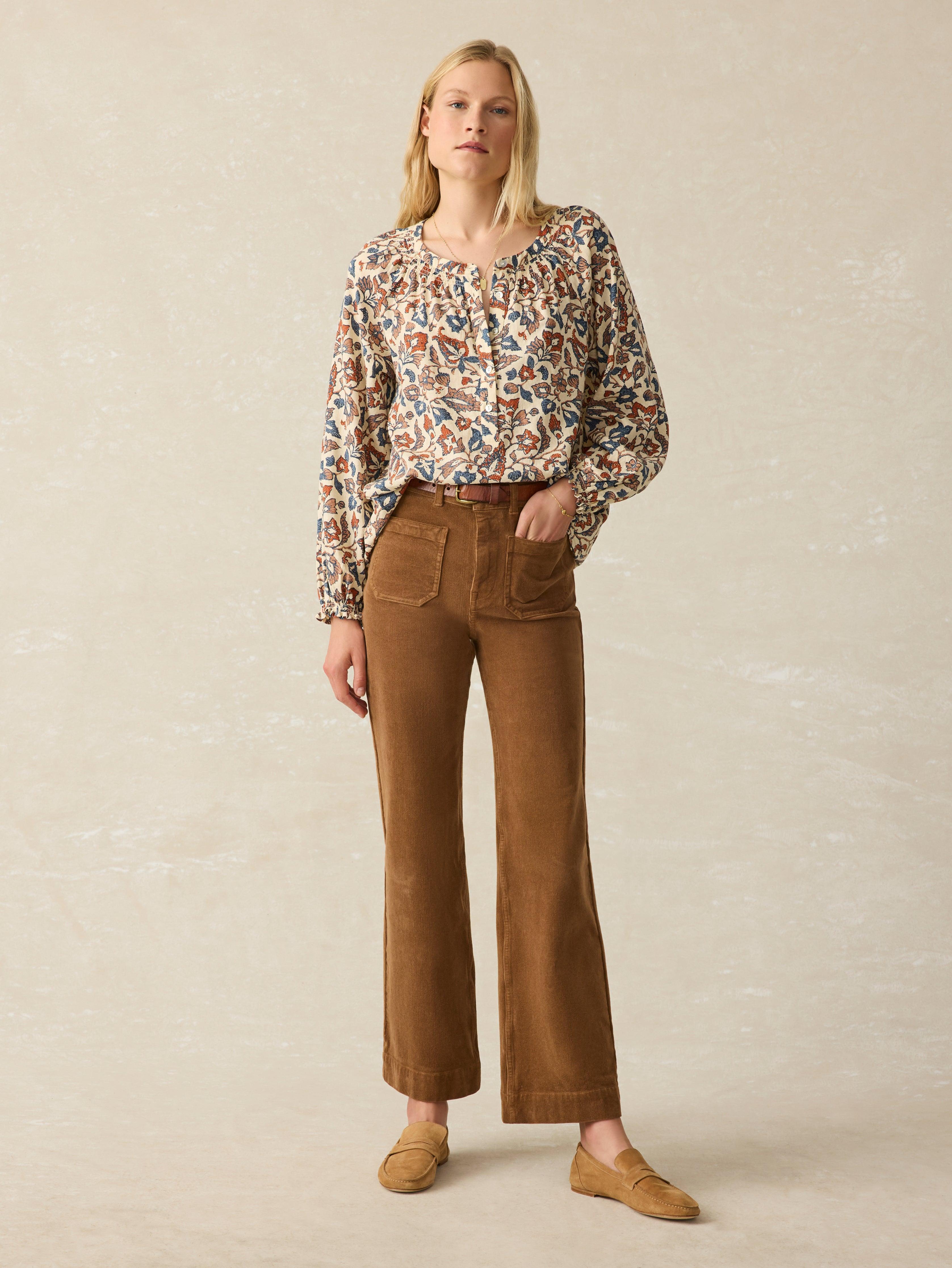 Odette Top - Ginger Maplewood Floral Female Product Image