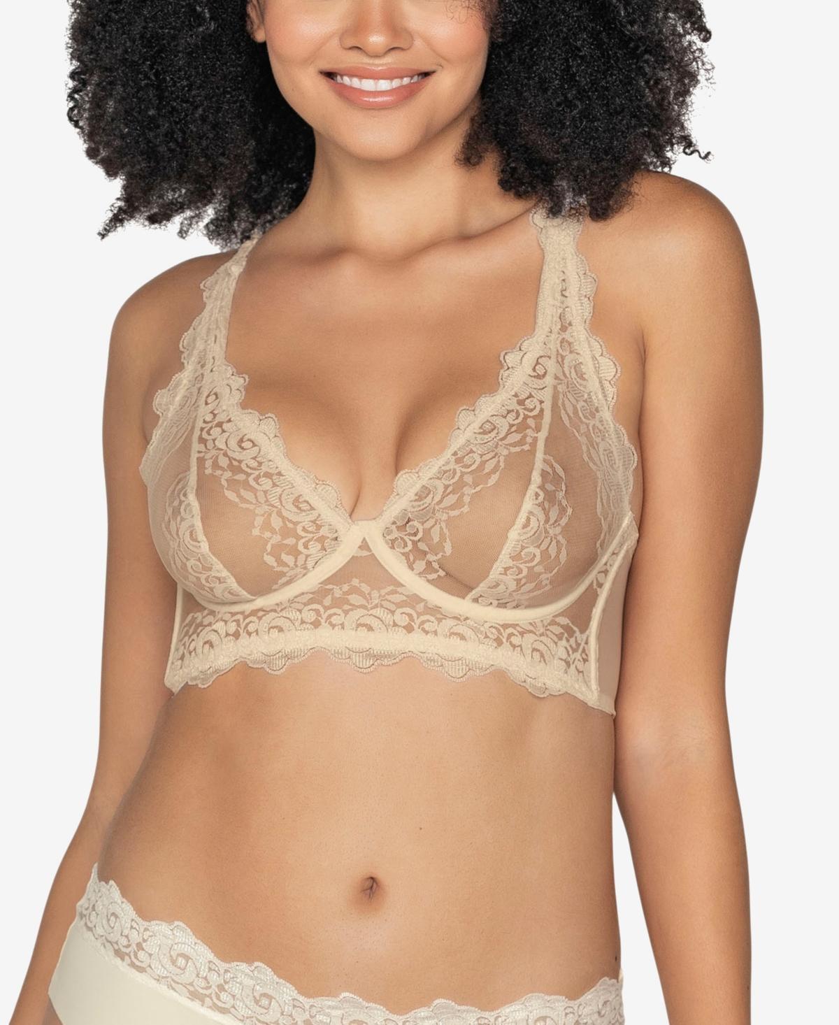 Leonisa Sheer Lace Bustier Bralette Lingerie with Underwire Product Image