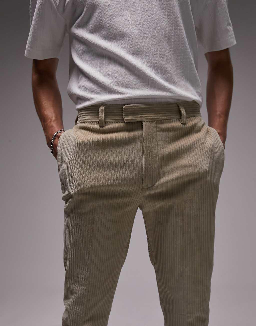 Topman skinny cord pants Product Image