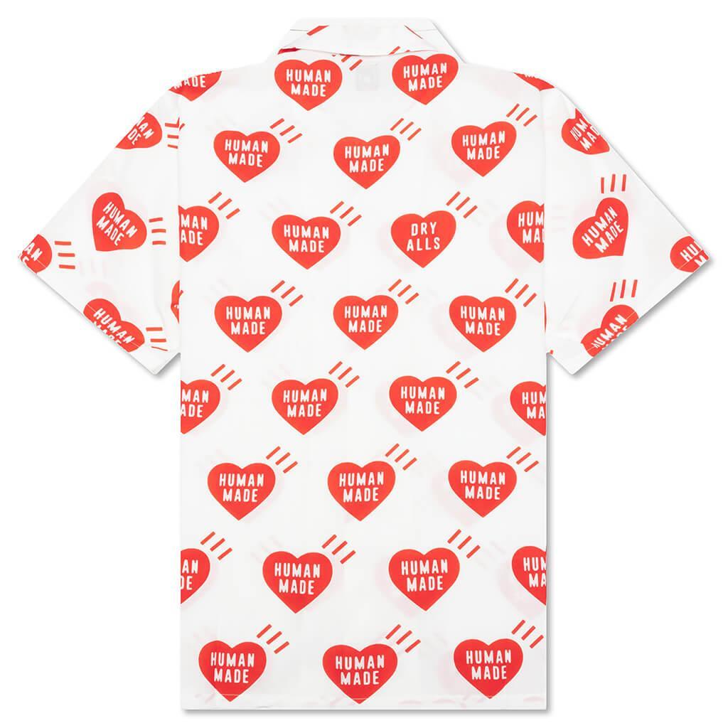 Heart Aloha Shirt - White Male Product Image