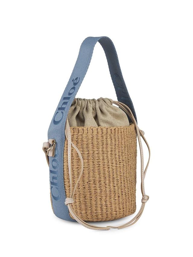 Chloe Woody Large Woven Basket Tote Product Image