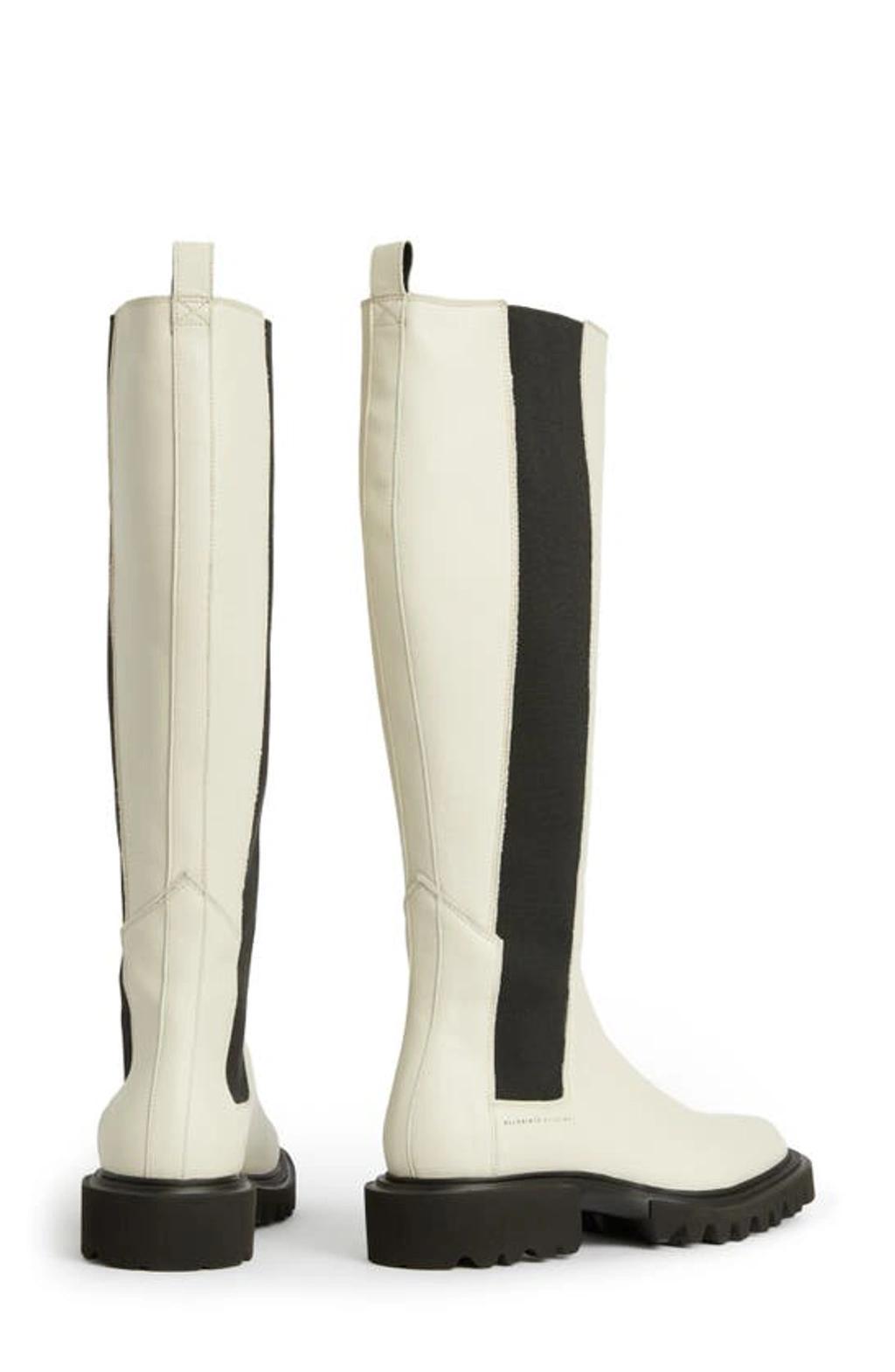 Maeve Knee High Boot In Stone White Product Image