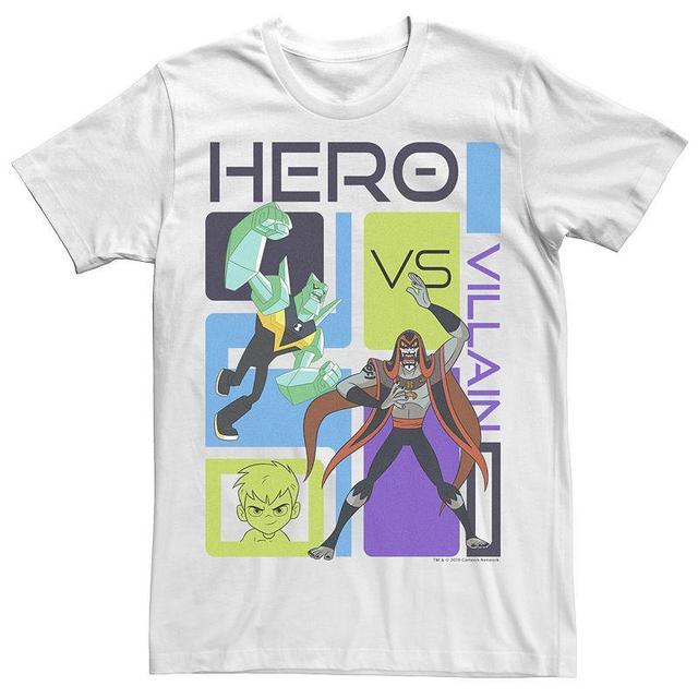 Mens Ben 10 Hero VS Villain Panel Grid Graphic Tee Product Image