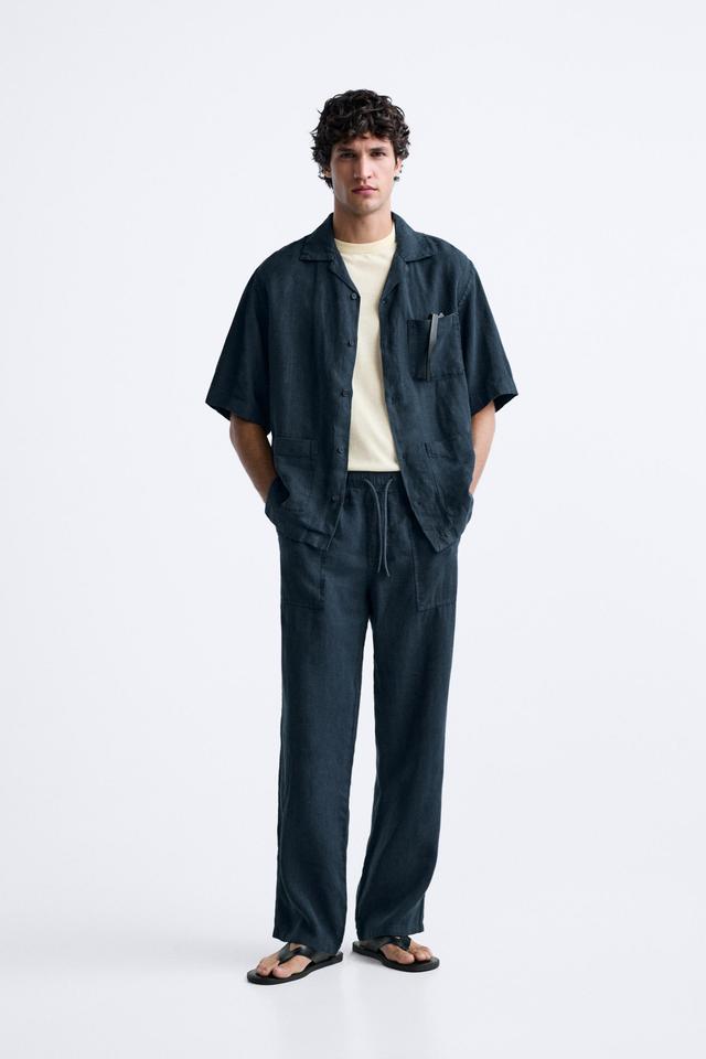 LINEN PANTS IN 100% LINEN Product Image