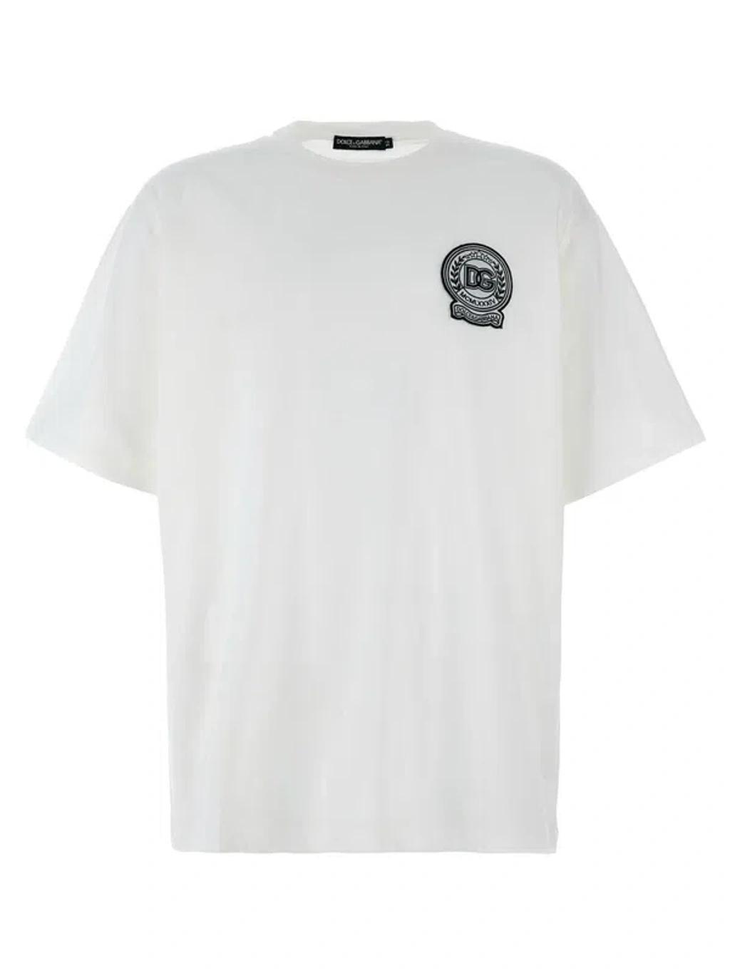 Logo Patch T-shirt In White Product Image