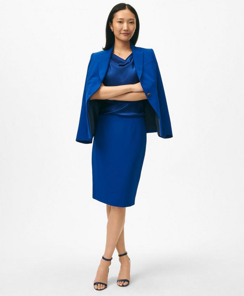 Pencil Skirt in Fine Twill Stretch Crepe Product Image