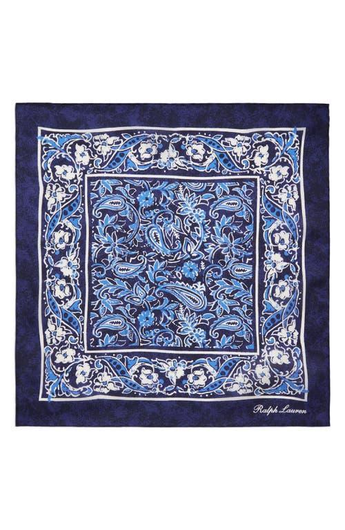 Mens Paisley Silk Pocket Square Product Image