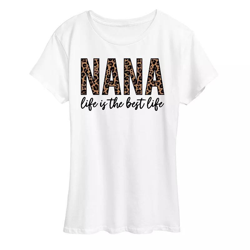 Womens Nana Life Is The Best Life Graphic Tee Product Image